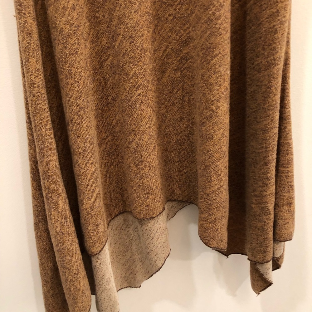 Asymmetrical 2 tone brown skirt XS - Picture 5 of 5